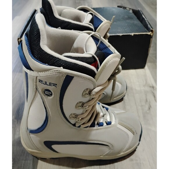 BURTON Men's Ruler Snowboard Boots Size 8.5 Shoe Sport Athlete Gray Blue - Picture 5 of 11